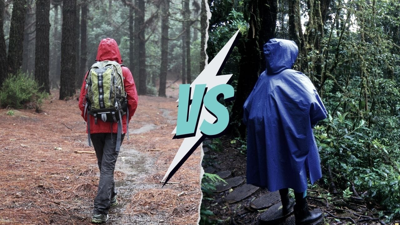 Backpacking Poncho vs Rain Jacket